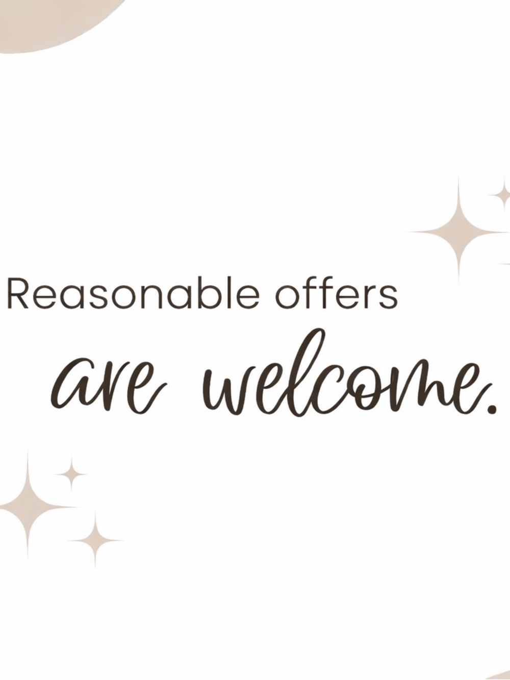 Reasonable offers are welcome✨